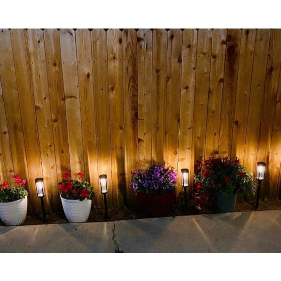 Solar Pathway Lights Outdoor 6 Pack, Bright Solar Path Light Outside Waterproof - Picture 2 of 3